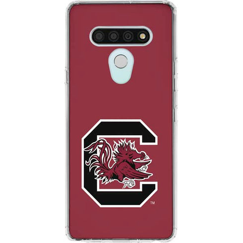University of South Carolina Gamecocks Logo Red LG Stylo 6 Clear Case