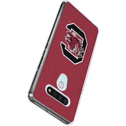 University of South Carolina Gamecocks Logo Red LG Stylo 6 Clear Case