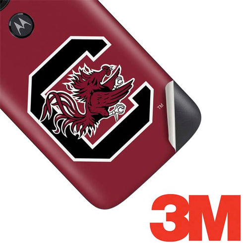 University of South Carolina Gamecocks Logo Red Moto E5 Play Skin