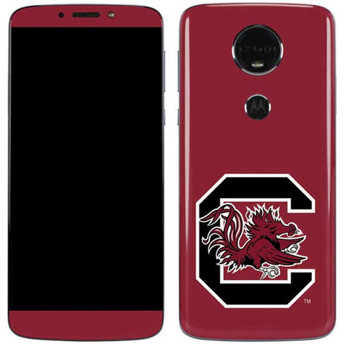 University of South Carolina Gamecocks Logo Red Moto E5 Plus Skin