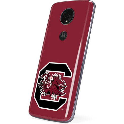 University of South Carolina Gamecocks Logo Red Moto E5 Plus Skin