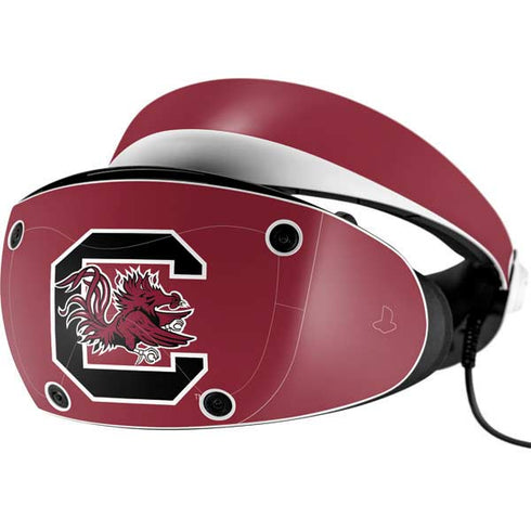 University of South Carolina Gamecocks Logo Red PlayStation VR2 Skin