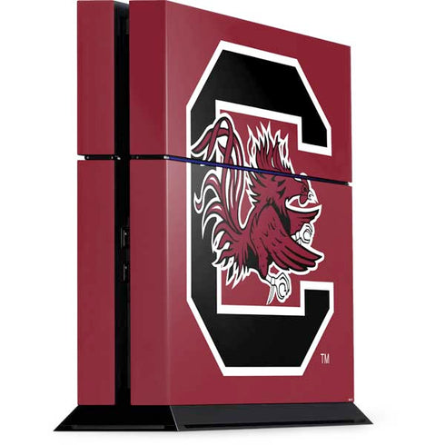 University of South Carolina Gamecocks Logo Red PS4 Console Skin