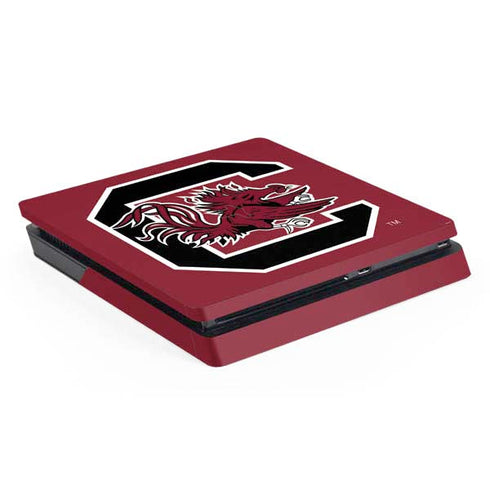 University of South Carolina Gamecocks Logo Red PS4 Slim Skin