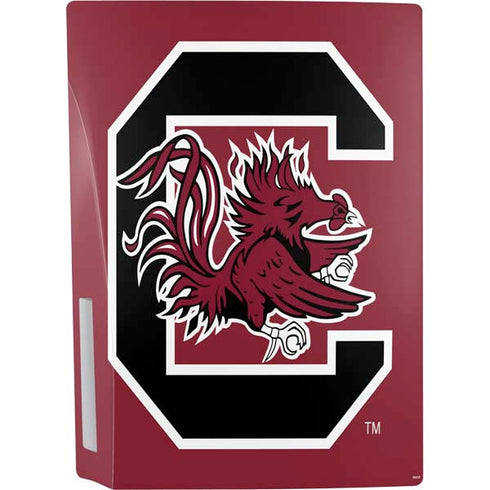 University of South Carolina Gamecocks Logo Red PS5 Bundle Skin