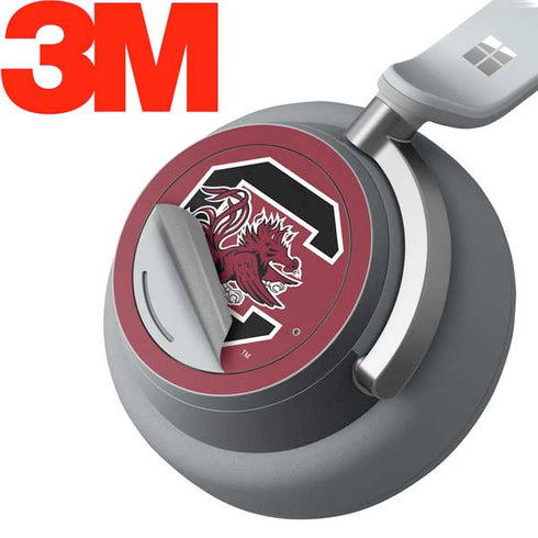 University of South Carolina Gamecocks Logo Red Surface Headphones Skin