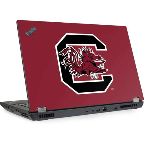 University of South Carolina Gamecocks Logo Red Lenovo ThinkPad Skin