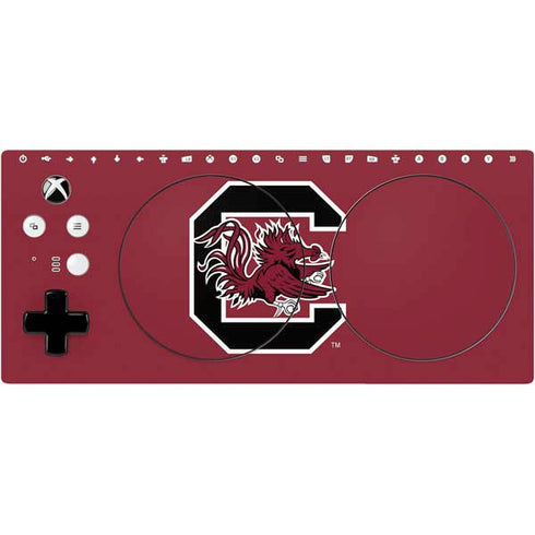 University of South Carolina Gamecocks Logo Red Xbox Adaptive Controller Skin