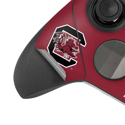 University of South Carolina Gamecocks Logo Red Xbox Elite Wireless Controller Series 2 Skin