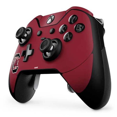 University of South Carolina Gamecocks Logo Red Xbox One Elite Controller Skin