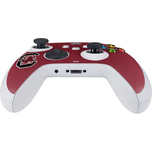 University of South Carolina Gamecocks Logo Red Xbox Series S Controller Skin