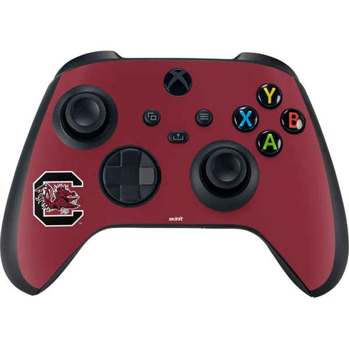 University of South Carolina Gamecocks Logo Red Xbox Series X Controller Skin