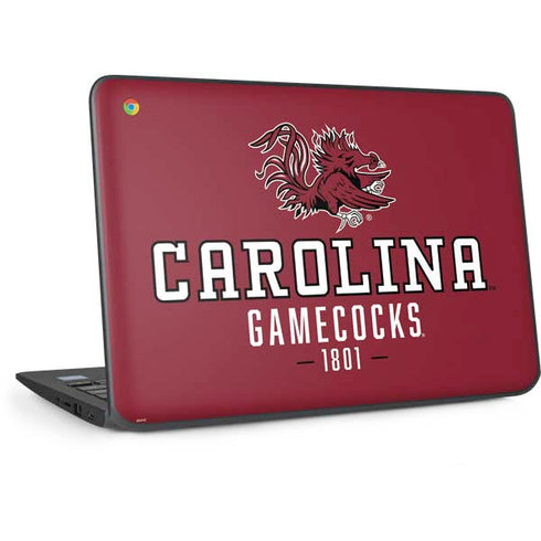 University of South Carolina Gamecocks Red HP Chromebook Skin