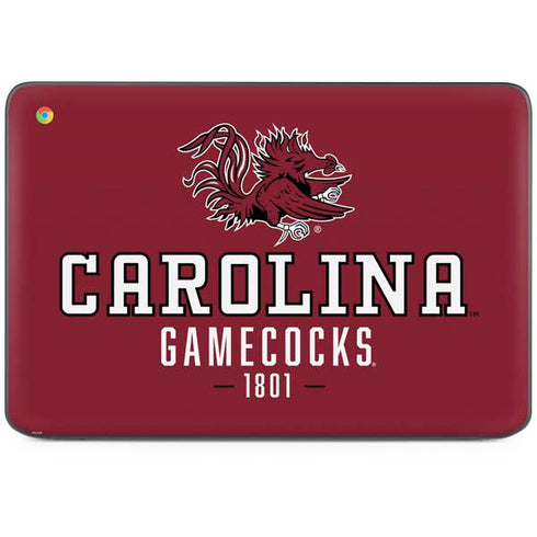 University of South Carolina Gamecocks Red HP Chromebook Skin