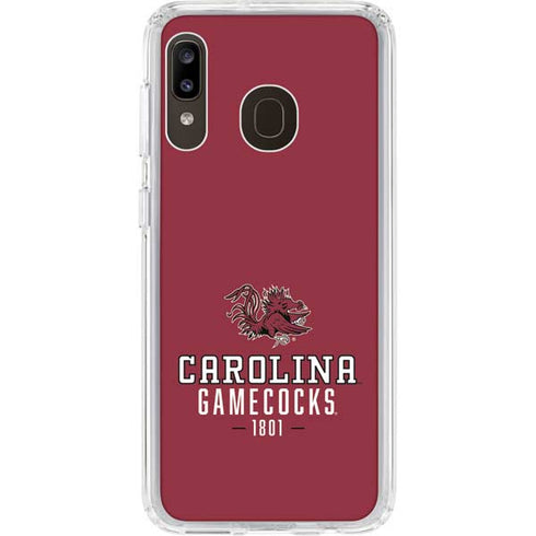 University of South Carolina Gamecocks Red Galaxy A20 Clear Case