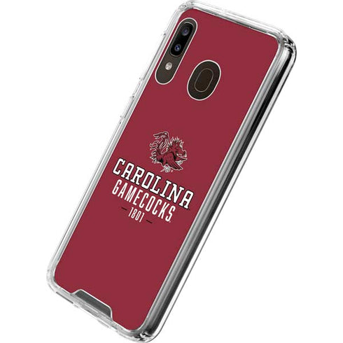 University of South Carolina Gamecocks Red Galaxy A30 Clear Case
