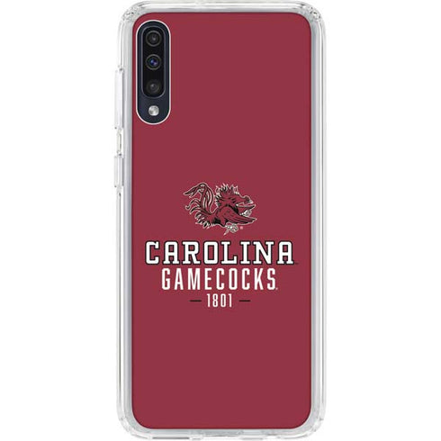 University of South Carolina Gamecocks Red Galaxy A50 Clear Case