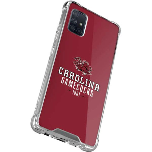 University of South Carolina Gamecocks Red Galaxy A51 5G Clear Case