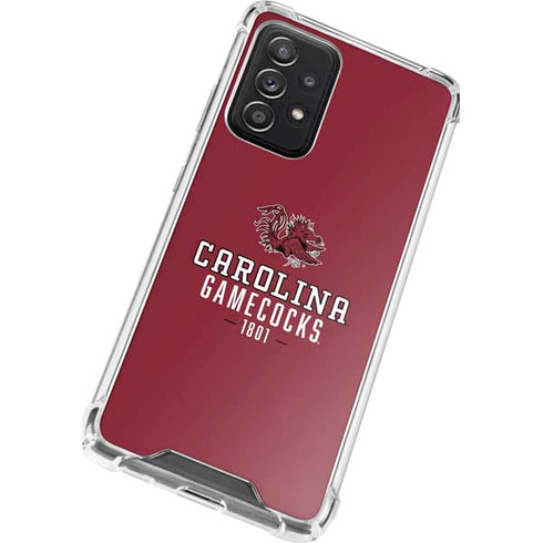 University of South Carolina Gamecocks Red Galaxy A52 5G Clear Case
