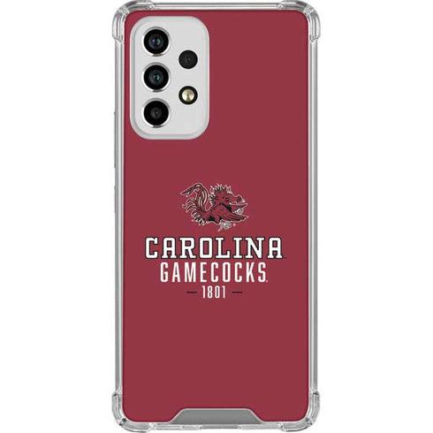 University of South Carolina Gamecocks Red Galaxy A53 5G Clear Case