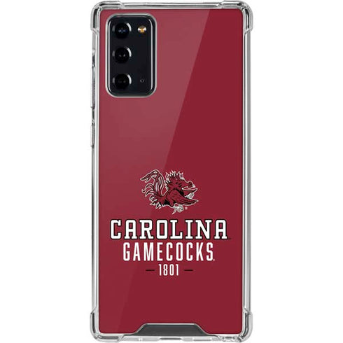 University of South Carolina Gamecocks Red Galaxy Note20 5G Clear Case