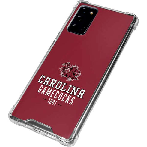University of South Carolina Gamecocks Red Galaxy Note20 5G Clear Case