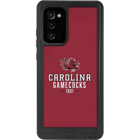 University of South Carolina Gamecocks Red Galaxy Note20 5G Waterproof Case