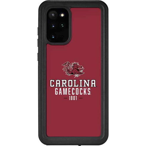 University of South Carolina Gamecocks Red Galaxy S20 Plus Waterproof Case