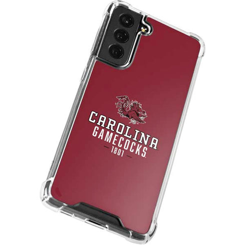 University of South Carolina Gamecocks Red Galaxy S22 Clear Case