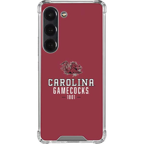 University of South Carolina Gamecocks Red Galaxy S23 Clear Case