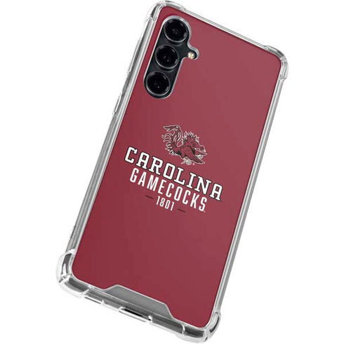 University of South Carolina Gamecocks Red Galaxy S23 FE Clear Case