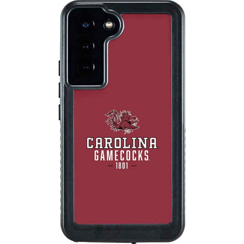 University of South Carolina Gamecocks Red Galaxy S23 Plus Waterproof Case