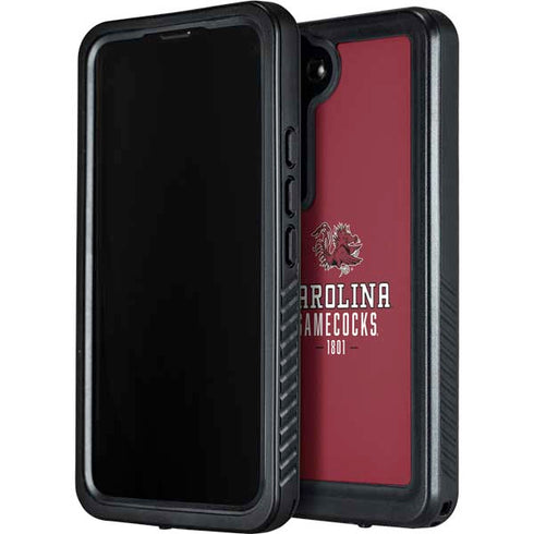University of South Carolina Gamecocks Red Galaxy S23 Waterproof Case