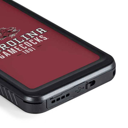 University of South Carolina Gamecocks Red Galaxy S23 Waterproof Case