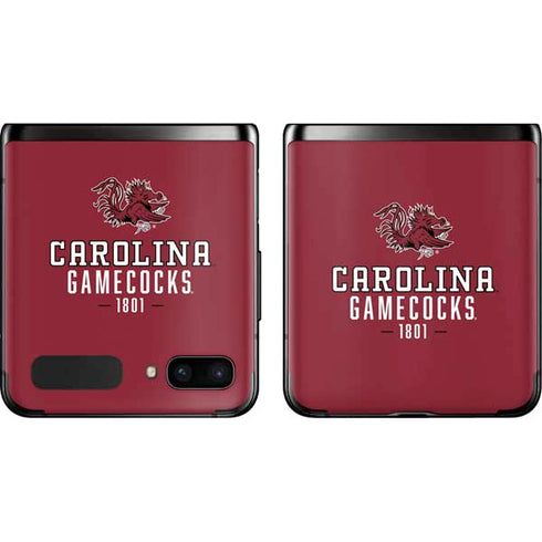 University of South Carolina Gamecocks Red Galaxy Z Flip Skin
