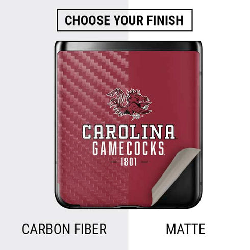 University of South Carolina Gamecocks Red Galaxy Z Flip Skin