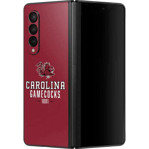 University of South Carolina Gamecocks Red Galaxy Z Fold3 5G Skin