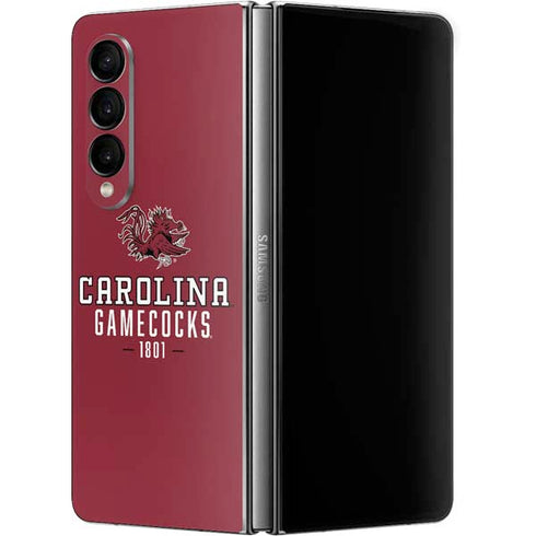 University of South Carolina Gamecocks Red Galaxy Z Fold4 5G Skin