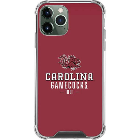 University of South Carolina Gamecocks Red iPhone 12 Pro Clear Case