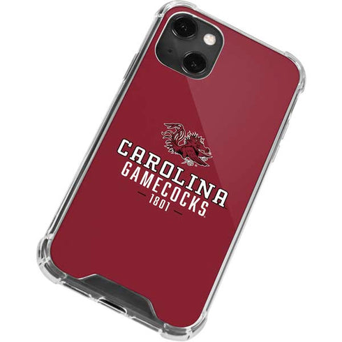 University of South Carolina Gamecocks Red iPhone 13 Mini Clear Case
