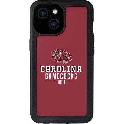 University of South Carolina Gamecocks Red iPhone 13 Mini Waterproof Case