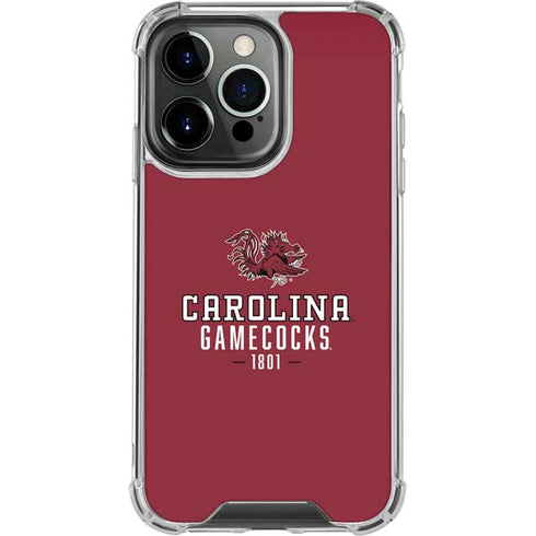 University of South Carolina Gamecocks Red iPhone 13 Pro Clear Case