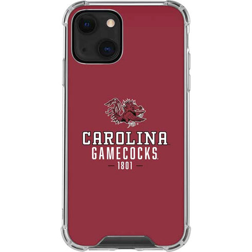 University of South Carolina Gamecocks Red iPhone 14 Plus Clear Case