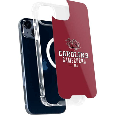 University of South Carolina Gamecocks Red iPhone 15 Plus MagSafe Case
