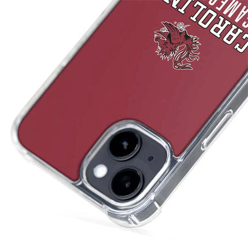 University of South Carolina Gamecocks Red iPhone 15 Plus MagSafe Case