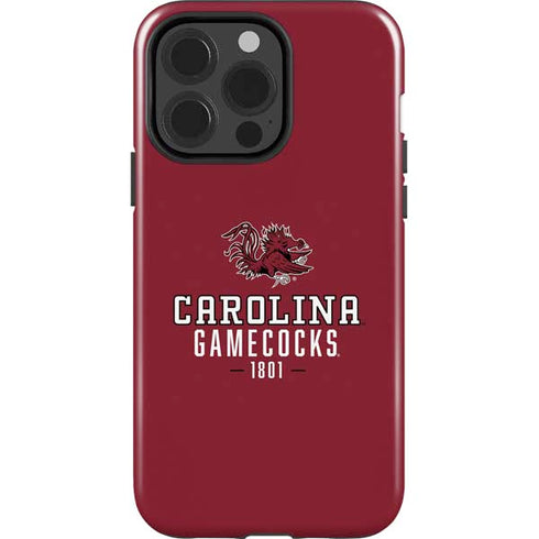 University of South Carolina Gamecocks Red iPhone 15 Pro Impact Case