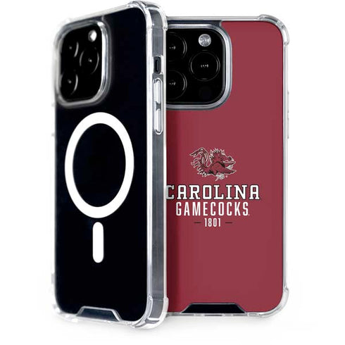 University of South Carolina Gamecocks Red iPhone 15 Pro MagSafe Case