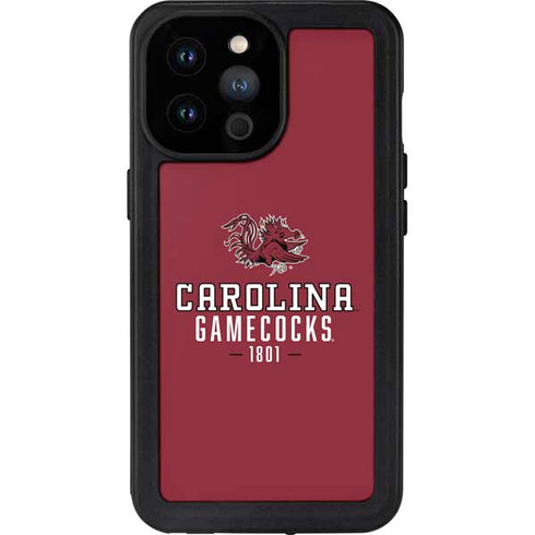 University of South Carolina Gamecocks Red iPhone 14 Pro Max Waterproof Case