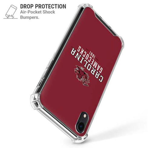 University of South Carolina Gamecocks Red iPhone XR Clear Case