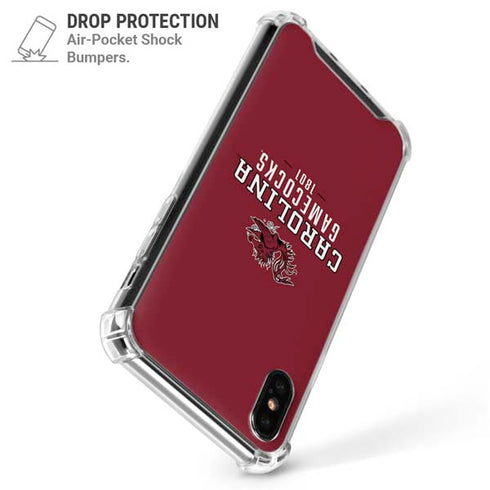 University of South Carolina Gamecocks Red iPhone XS Max Clear Case